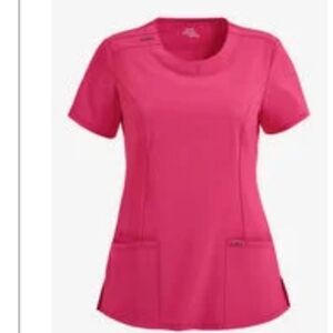 Infinity Women's 3-Pocket STRETCH Round Neck Scrub Top